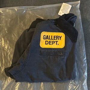 Gallery Dept. Blue Jacket with Yellow Patch 100% authentic Size M